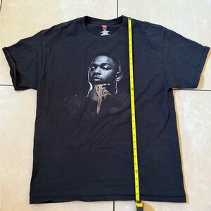 Hanes Black Short Sleeve Tee with Bold Graphic